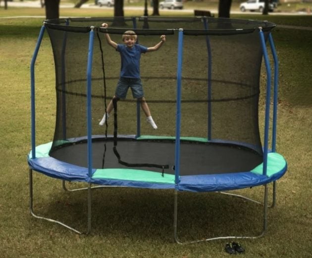 JumpKing Oval 8' x 11.5' Trampoline, with Enclosure